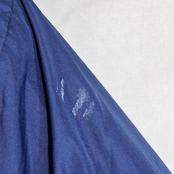 Women's Vintage Tudor Court Blue Medium Embroidered Quilted Full Zip Jacket/Coat - Picture 10 of 14